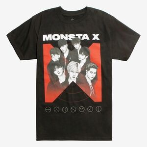 Monsta X Black Graphic T-Shirt
